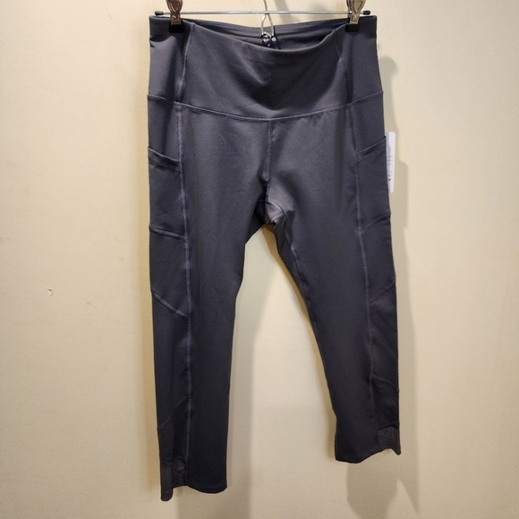 Apana Women's Gray Capri Tummy Control Athletic Leggings size M - Picture 5 of 12